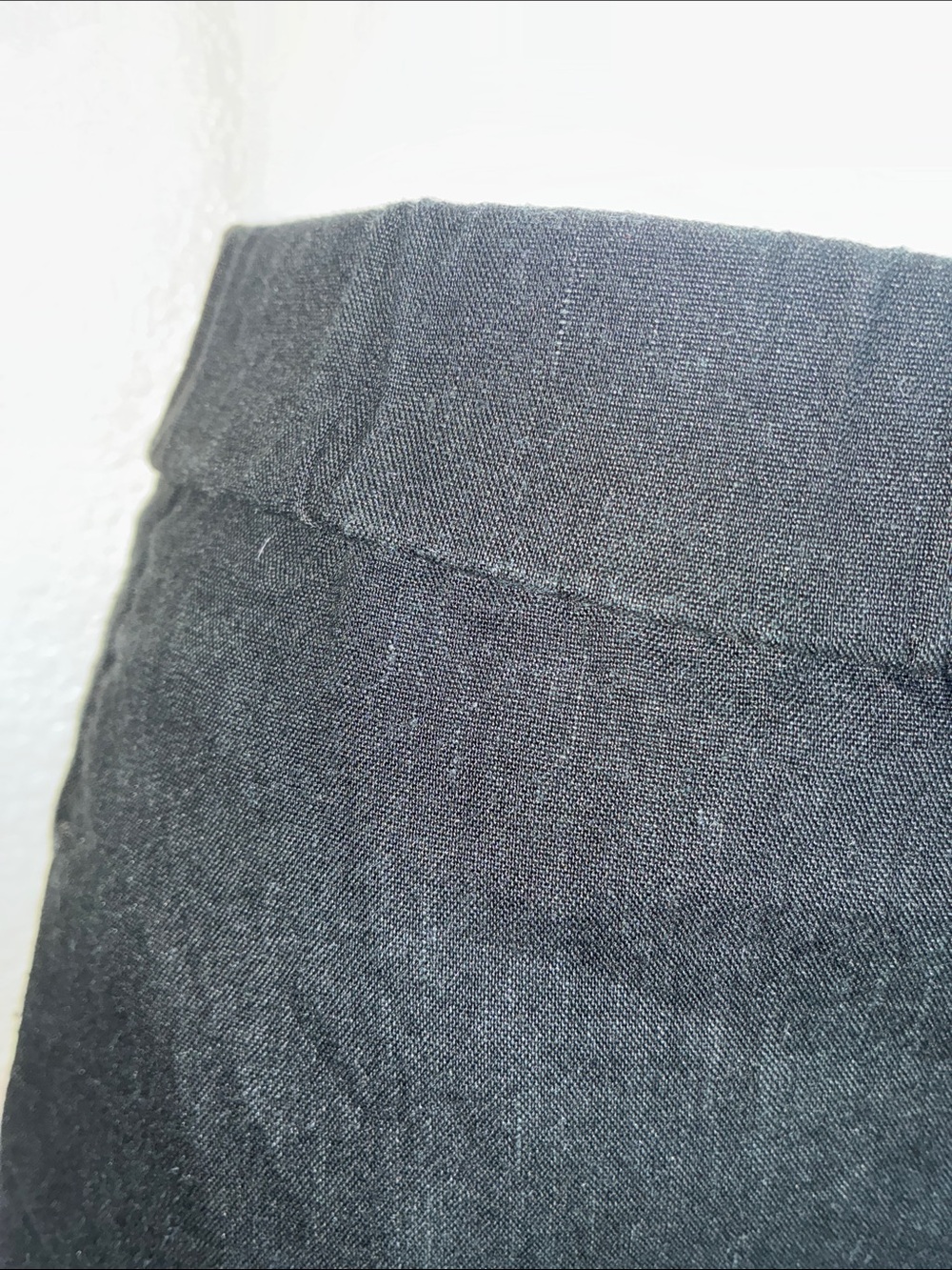 J. Jill Linen Pants Women's M, Black, Stretch Pull-On, 4 pockets, Cuffs. euc - Picture 8 of 15